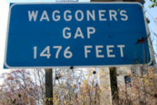 Sign - Waggoner's Gap 1,476 feet